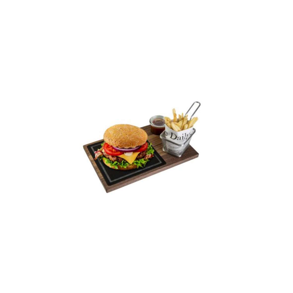 Burger Brettchen "King" 330 x 220 x 15 mm