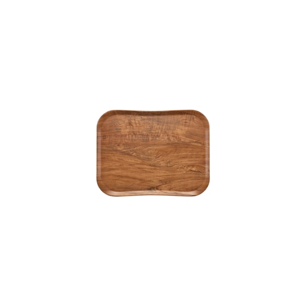 Servier-Tablett Woody 330 x 430 mm, Olive braun 