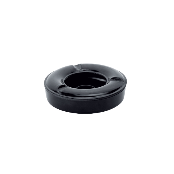 Windascher, Melamin, schwarz, Ø 125 mm, Höhe 40 mm