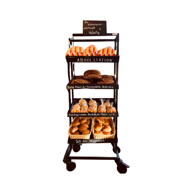 Mobile Verkaufstheke  unser "Volmarsteiner", schwarz