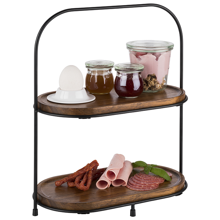 2-Stufige Etagere, 5-teiliges Set