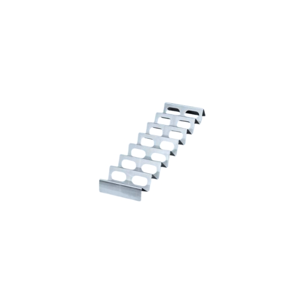 A.G.L. Snackwellen Edelstahl 85 x 570 mm, 7 Auflagen
