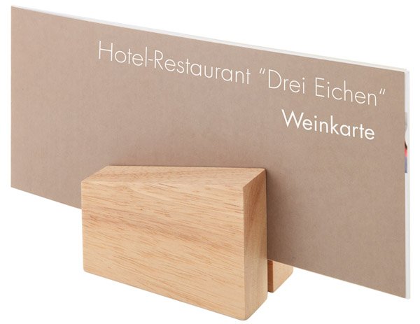 Kartenhalter Holz 2er Set