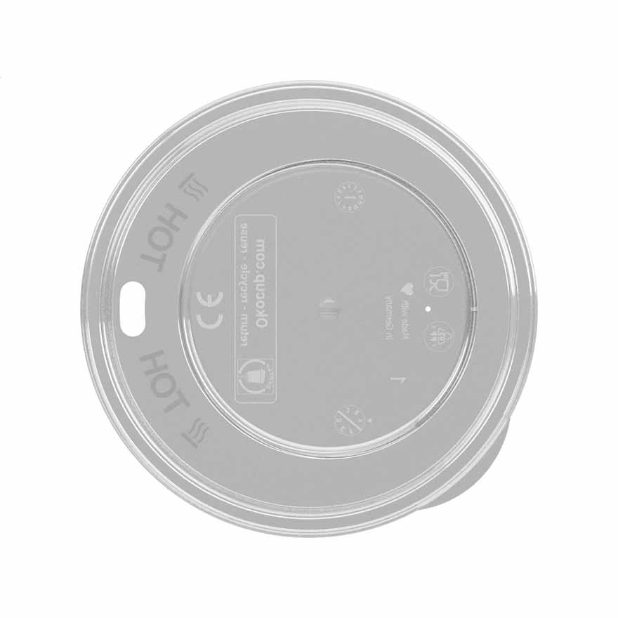 Deckel Ø 80 mm klar für Coffee to go Becher Mehrweg Kaffeebecher