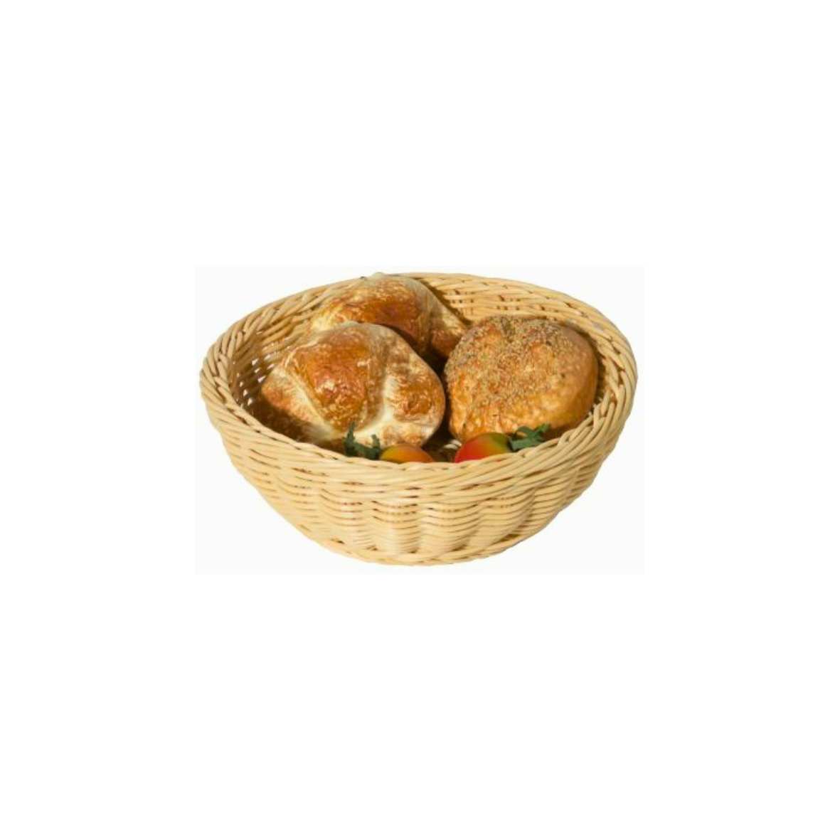 Korb, rund, Poly-Rattan, in zwei Größen