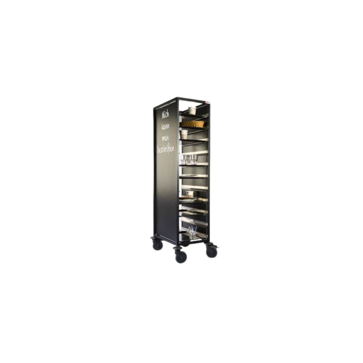 Tablettabräumwagen „Der Innovative“, rustikal, 470 x 630 x 1650 mm