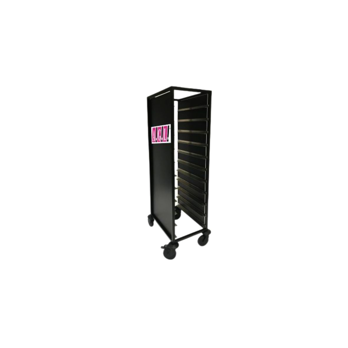 Tablettabräumwagen „Der Dekorative“ -  zum Bekleben Ihrer Werbung 470 x 630 x 1650 mm