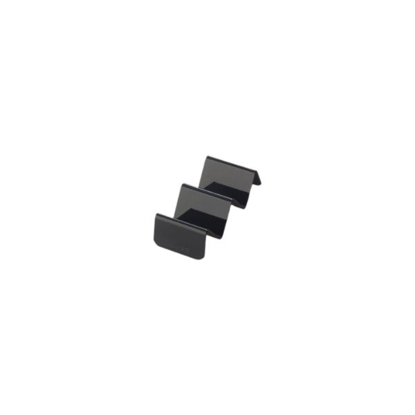 A.G.L. Theken-Snackwelle "Black Snack" PET schwarz, 85 x 175 mm, 2 Auflagen